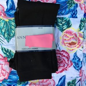 anne klein fleece leggings